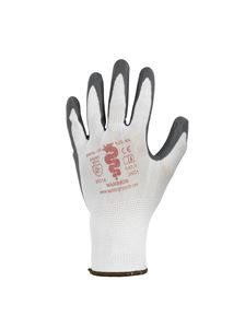 Warrior Grey Foam Nitrile Gloves
