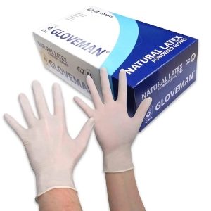 Gloveman Powdered Smooth Latex Gloves