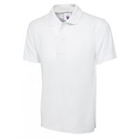 Uneek UC105 White Active Polo Shirt - Size Large