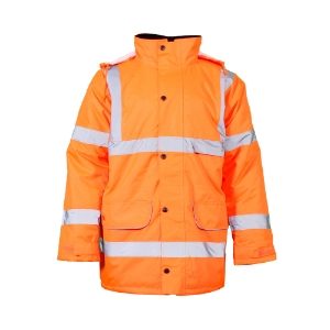 Orange Hi Viz Jacket Sizes S - 3XL