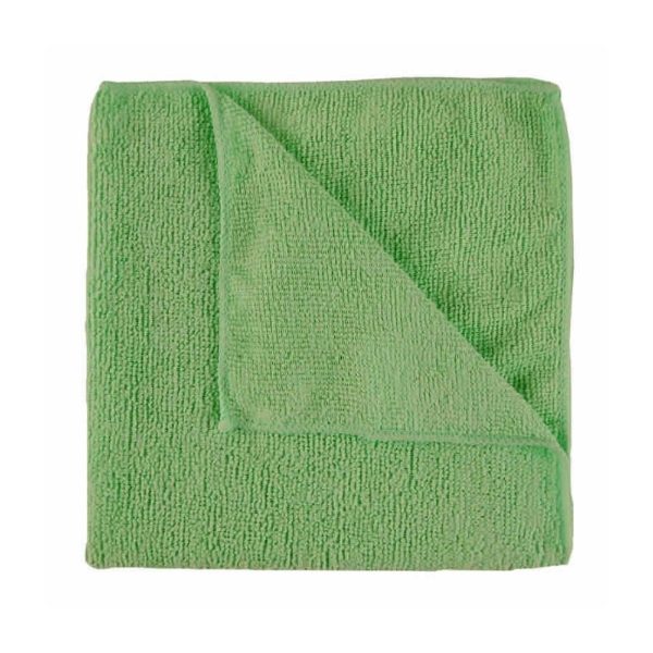 Green Microfibre Cloths x 10