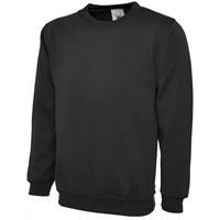Uneek UC203 Black Sweatshirt - Size XL