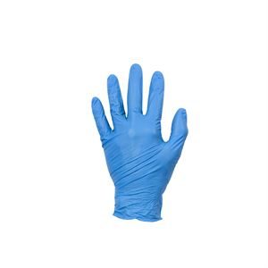 Warrior x100 Blue Nitrile Powder Free Gloves