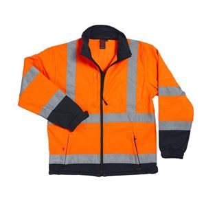 Warrior Orange/Navy Hi Viz Soft Shell Jacket