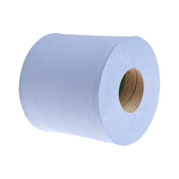 X 6 Blue Centrefeed 2Ply Rolls