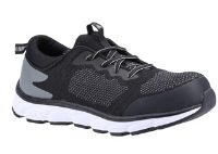 AS718 S1P SRA SAFETY TRAINER BLACK SIZE 6