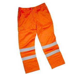 Warrior Orange Hi Viz Trousers