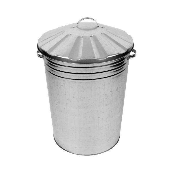 Galvanised Dustbins With Lid